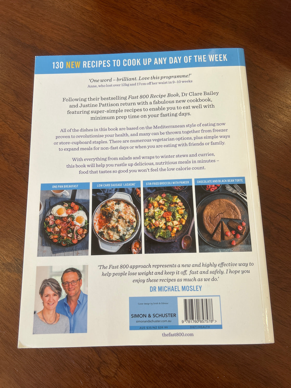Fast 800 easy: quick and simple recipes to make your 800-calorie days even easier. Clare Bailey and Justine Pattison. 2021.