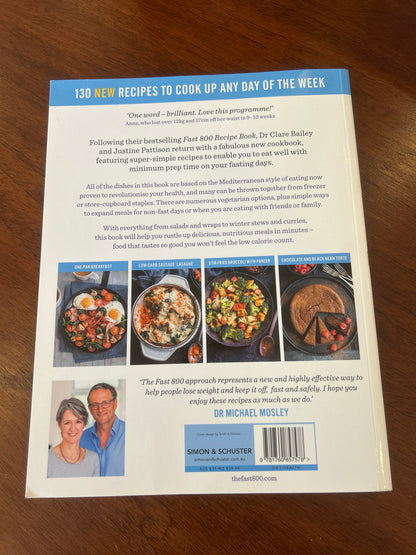 Fast 800 easy: quick and simple recipes to make your 800-calorie days even easier. Clare Bailey and Justine Pattison. 2021.