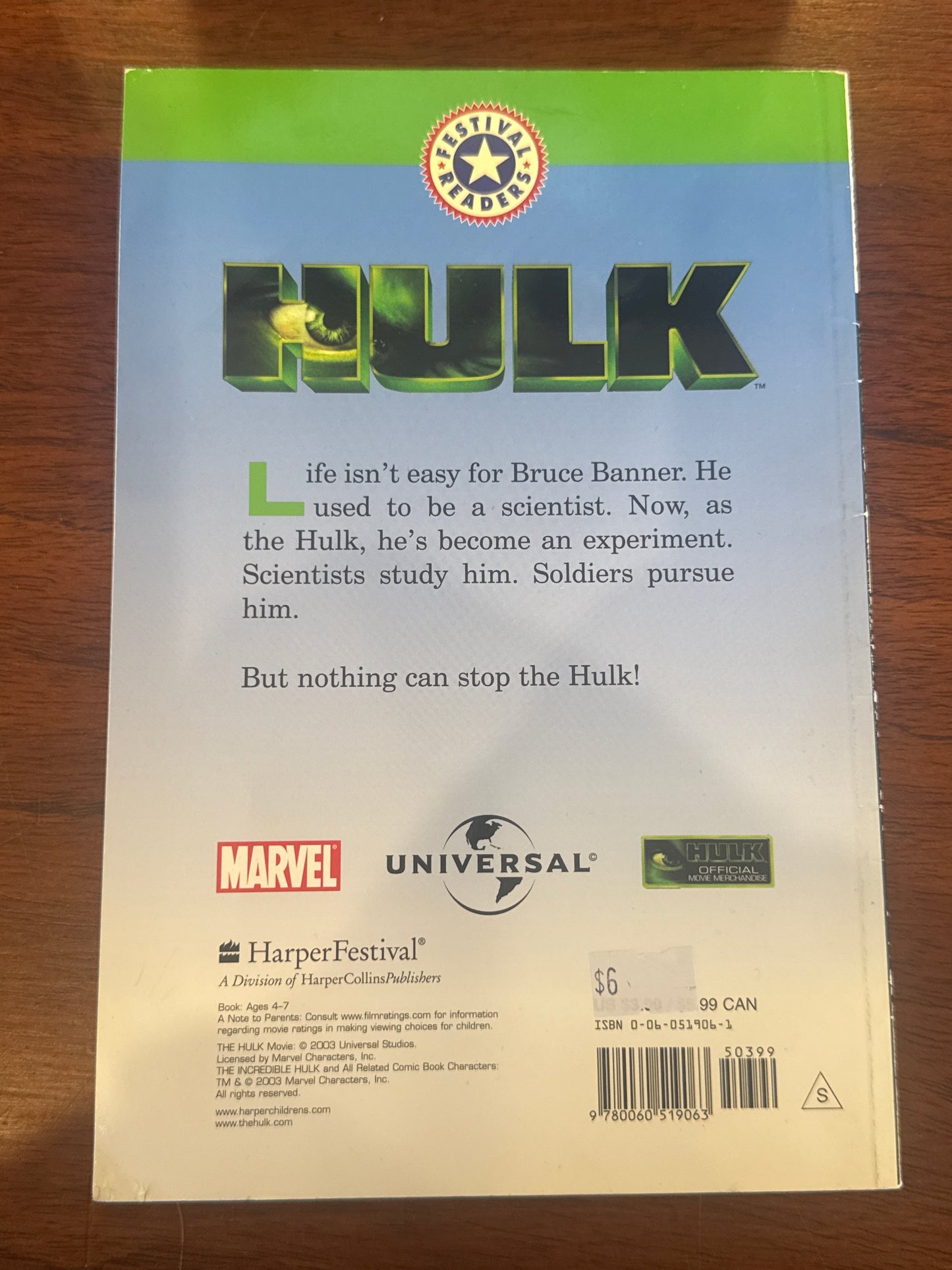 Hulk escapes. Acton Figueroa. 2003.