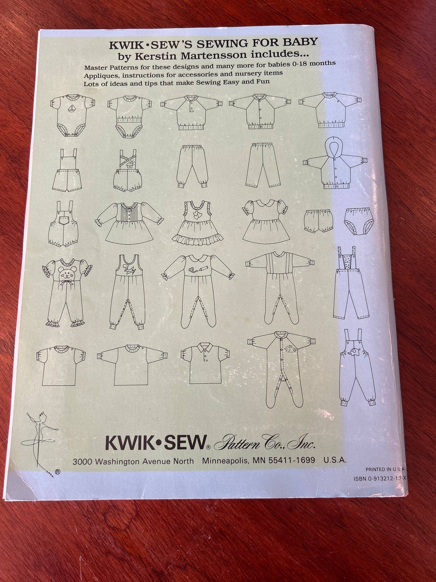 Sewing for baby. Keratin Martensson. 1990.