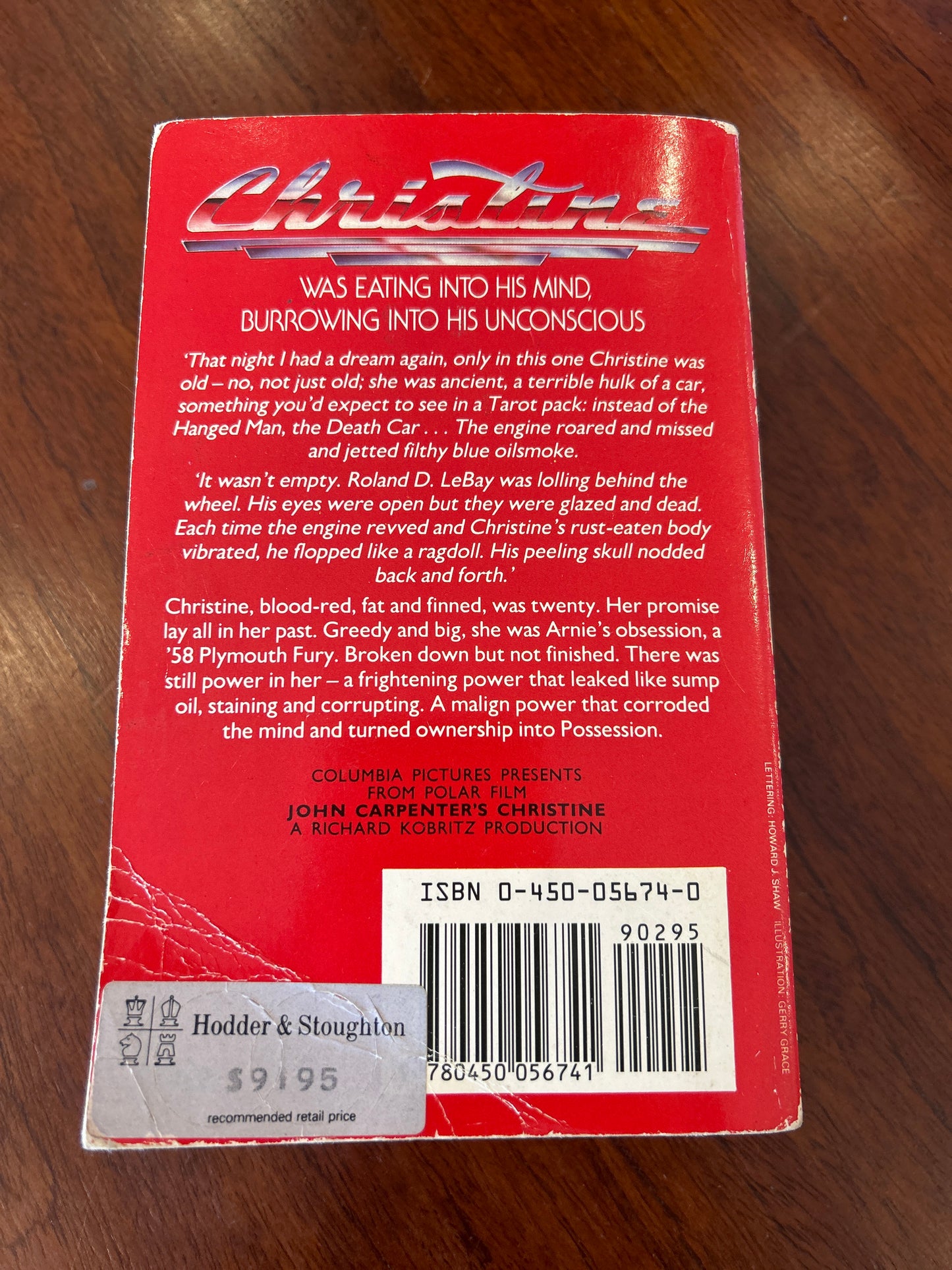 Christine. Stephen King. 1983.