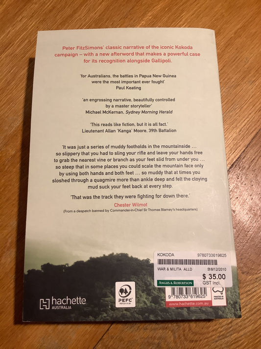 Kokoda. Peter Fitzsimons. 2010.