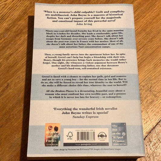 All the broken places. John Boyne. 2022.