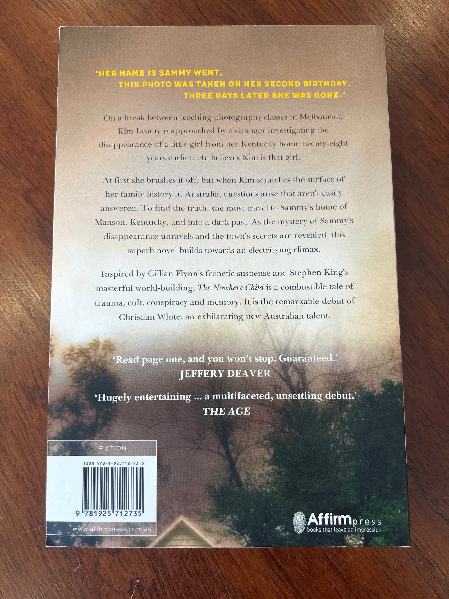 Nowhere child. Christian White. 2018.