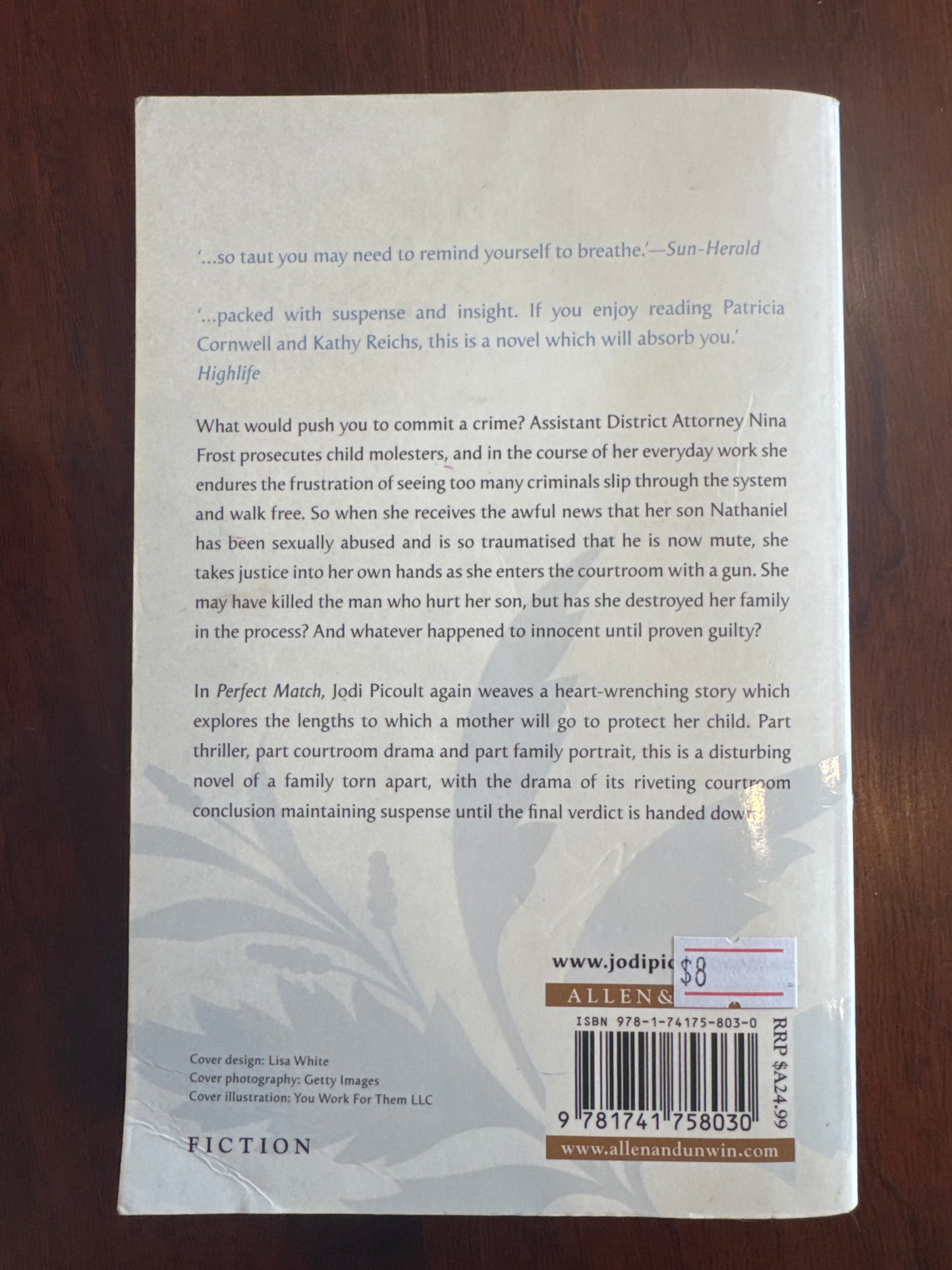 Perfect Match. Jodi Picoult. 2009.