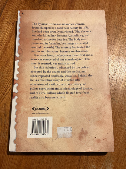 Pyjama girl mystery: a true story of murder, obsession and lies. Richard Evans. 2004.