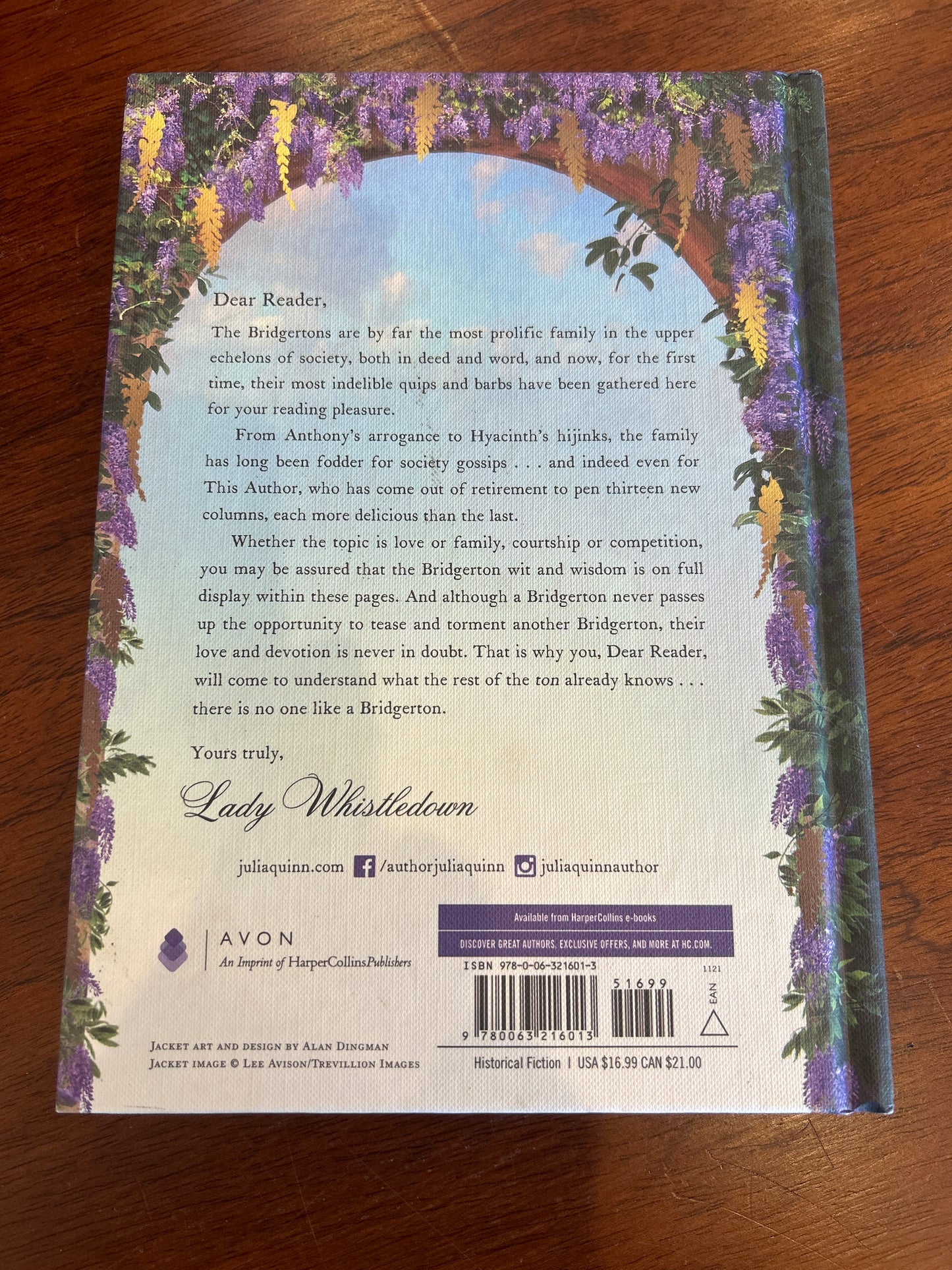 Wit and wisdom of Bridgerton: Lady Whistledown’s official guide. Julia Quinn. 2021.