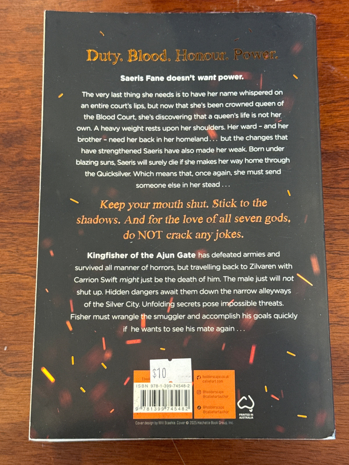 Brimstone. Callie Hart. 2025.