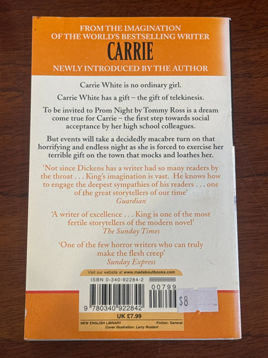 Carrie. Stephen King. 1975.