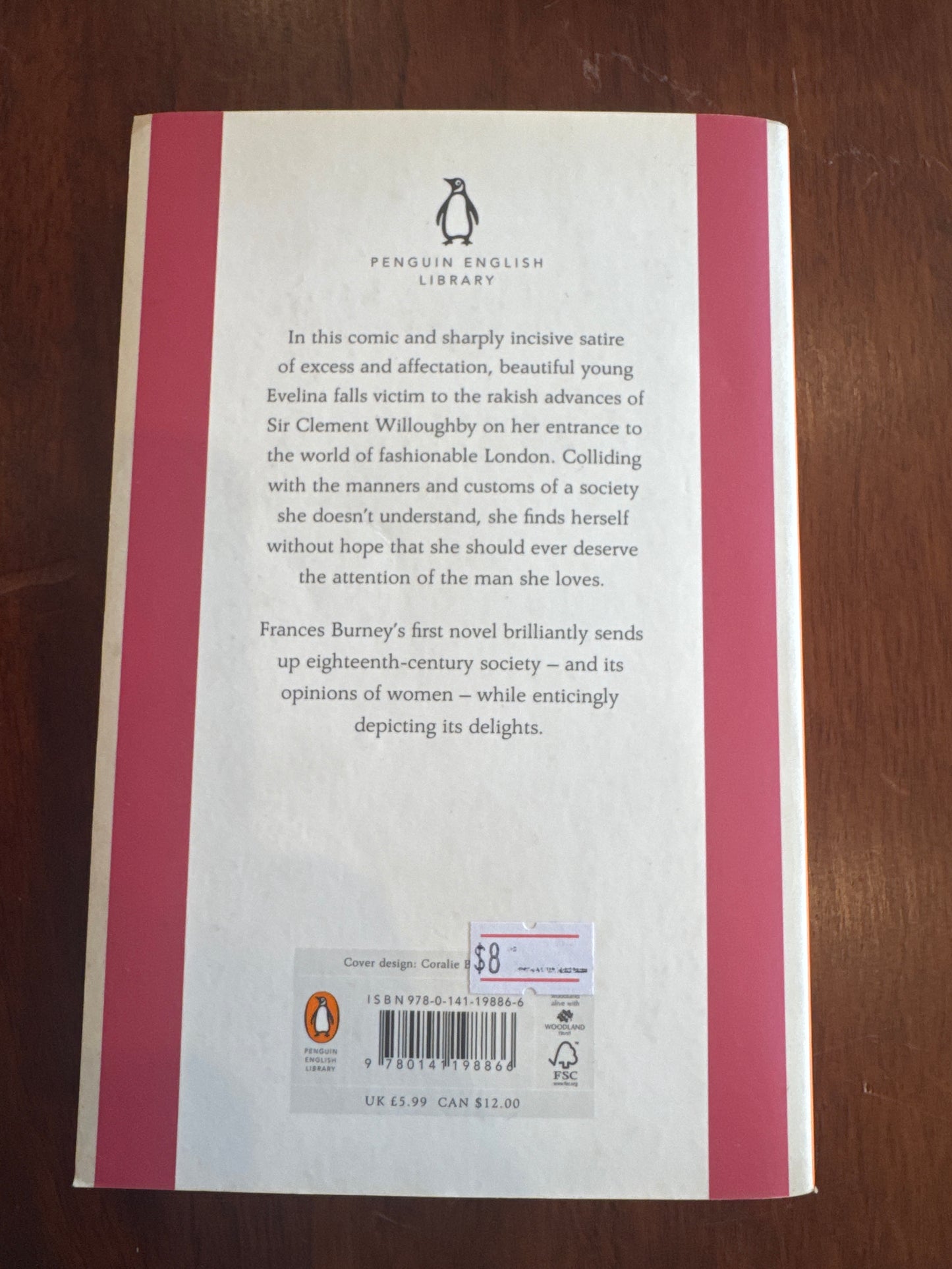 Evelina. Frances Burney. 2012.