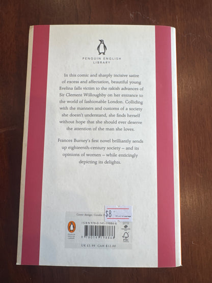 Evelina. Frances Burney. 2012.