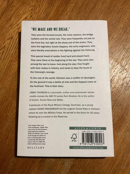 A Sappers’ war: how the legendary aussie tunnel rats fought the Vietcong. Jimmy Thomson and Sandy MacGregor. 2012.