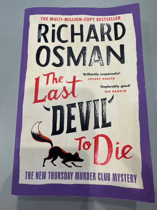 Last devil to die. Richard Osman. 2023.