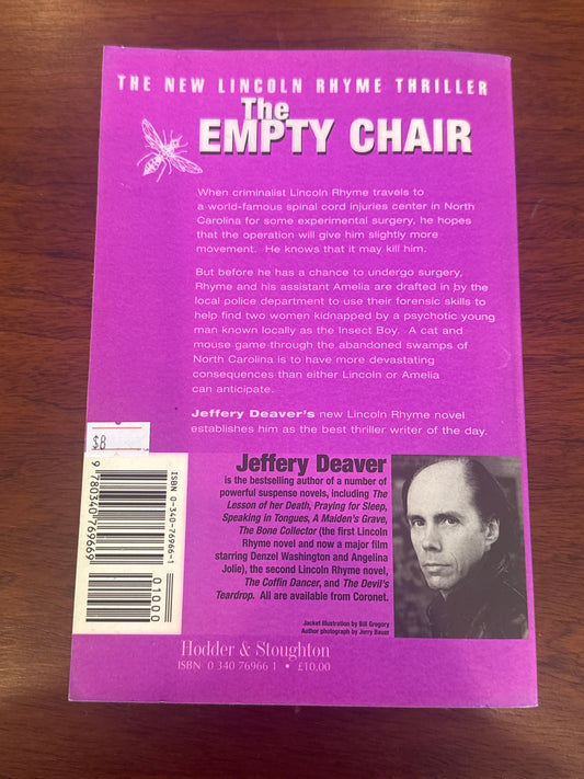 Empty chair. Jeffrey Deaver. 2000.