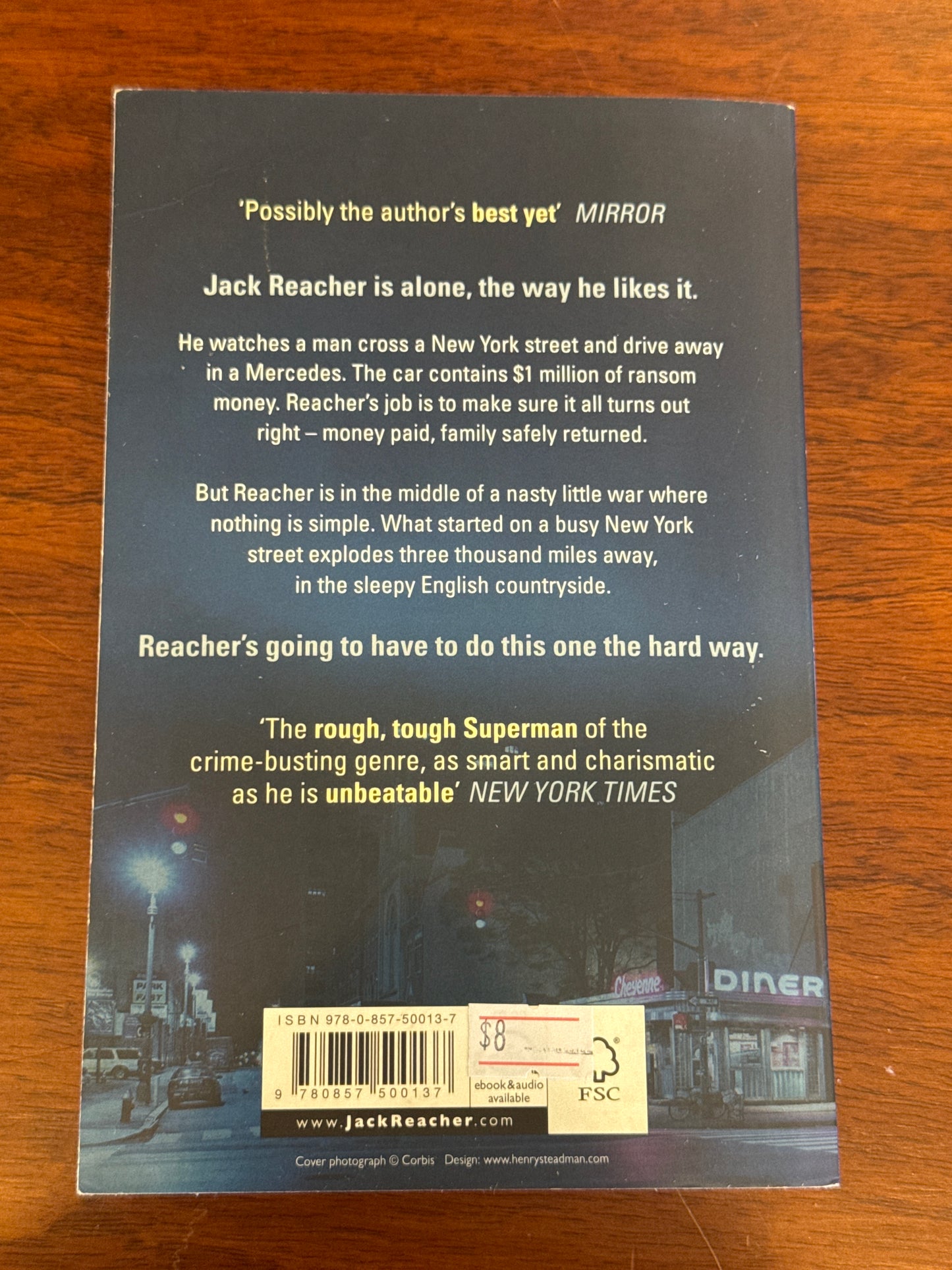 Hard way. Lee Child. 2006.