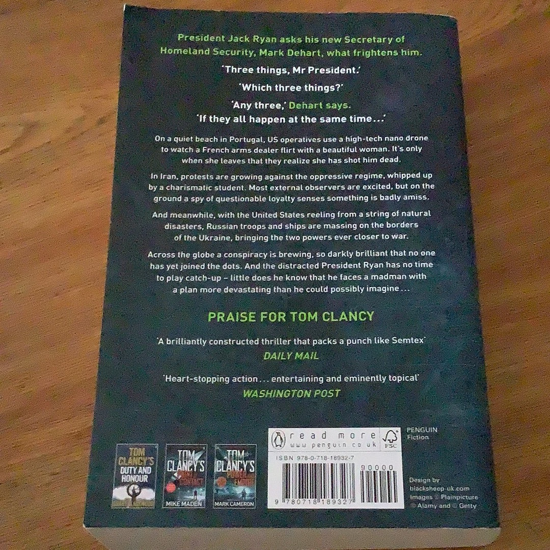 Tom Clancy’s Oath of office. Marc Cameron. 2018.