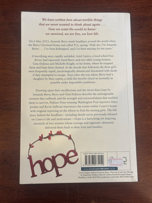 Hope. Amanda Berry & Gina DeJesus. 2015.