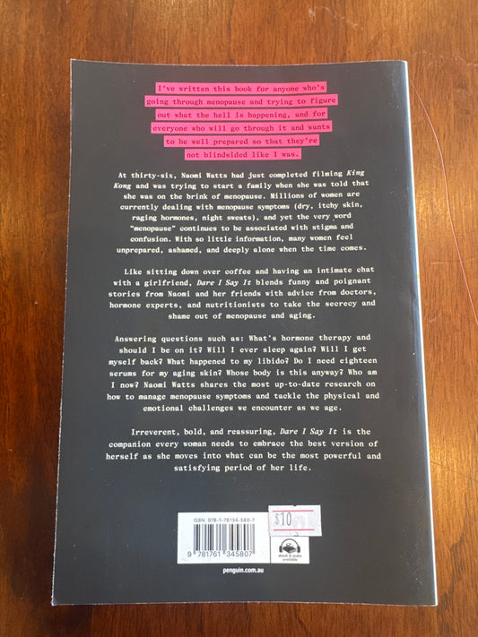 Dare I Say it. Naomi Watts. 2025.