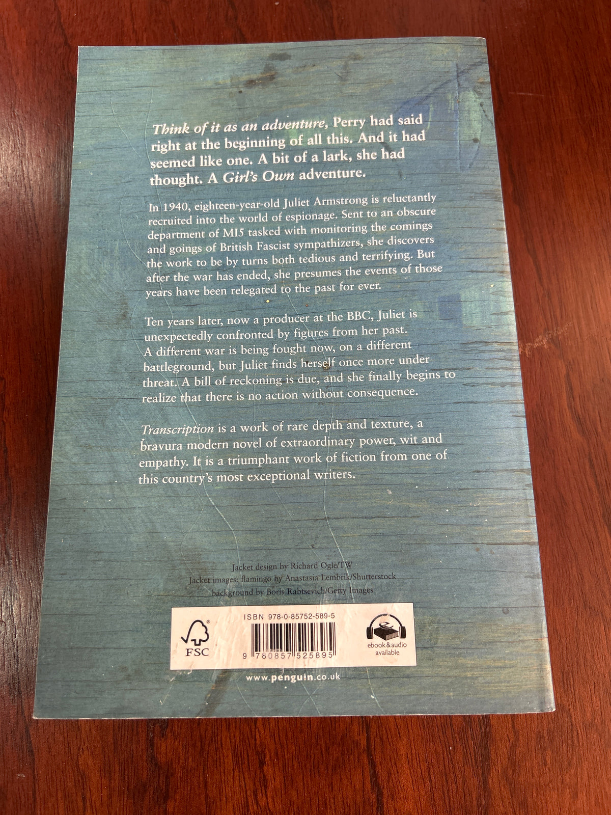 Transcription. Kate Atkinson. 2018.