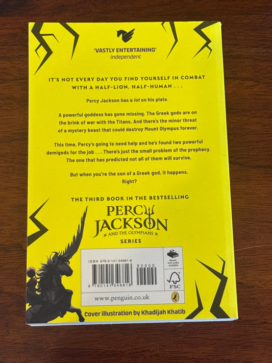 Percy Jackson and the Titan's curse. Rick Riordan. 2023.