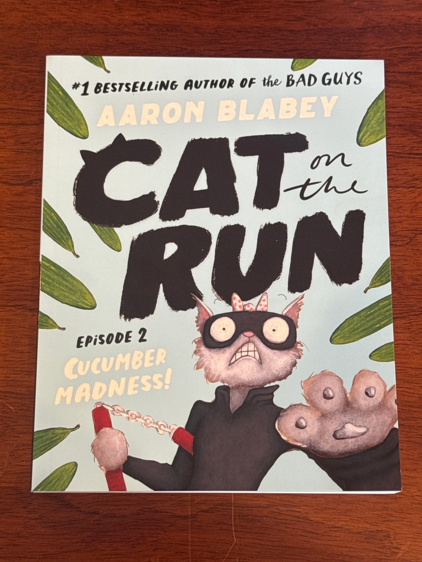 Cat on the Run Episode 2 Cucumber Madness! Aaron Blabey. 2024.
