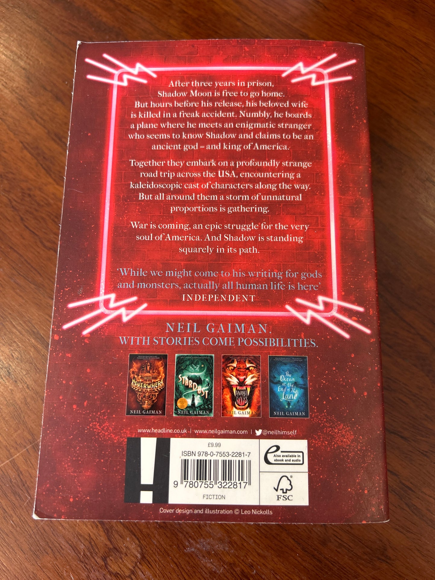 American gods. Neil Gaiman. 2021.