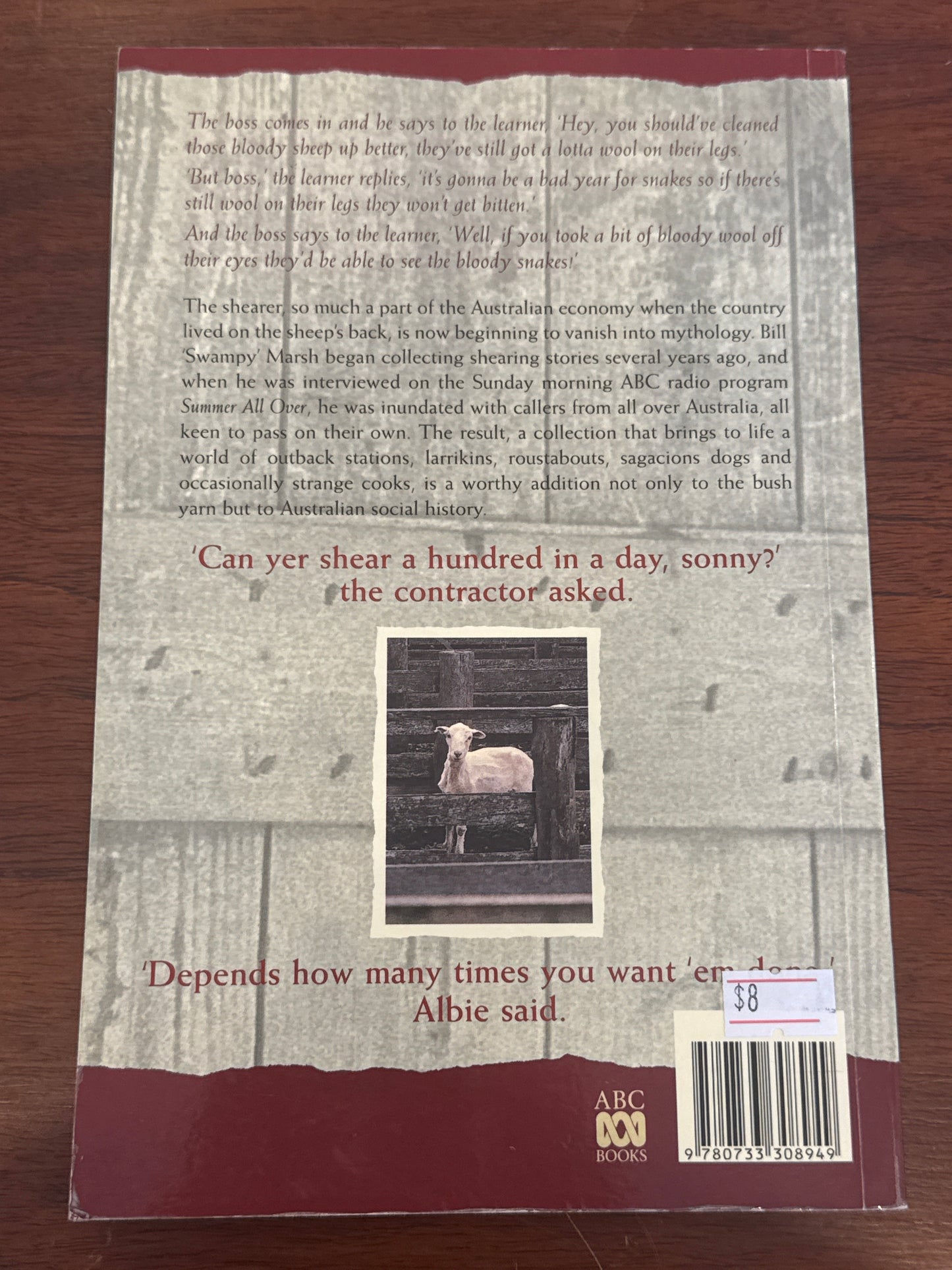 Great Australian shearing stories. Bill Marsh. 2002.