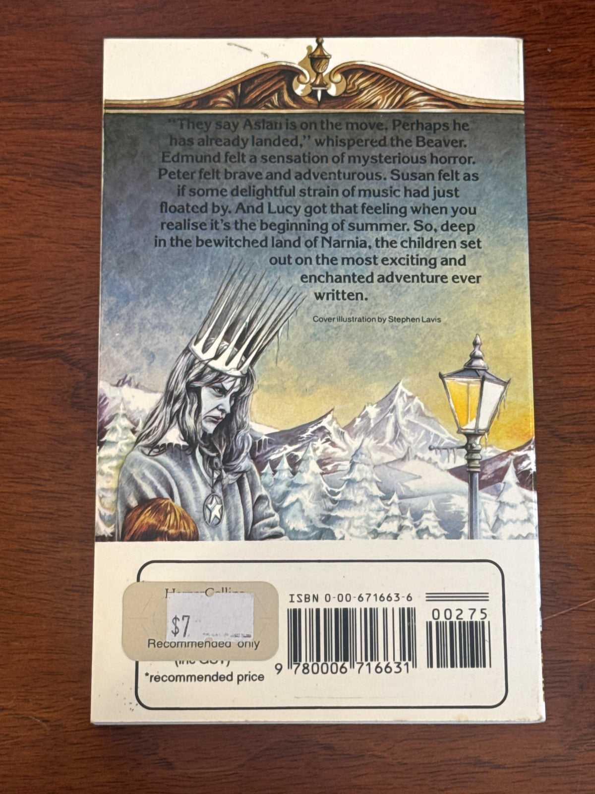Lion, the witch and the wardrobe. C.S. Lewis. 1992.