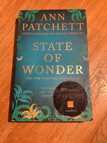 State of wonder. Ann Patchett. 2012.