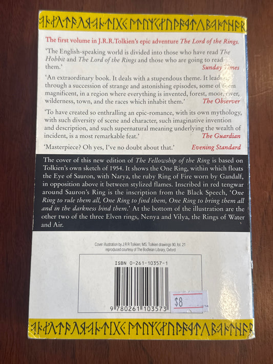 Lord of the Rings: Fellowship of the Ring.