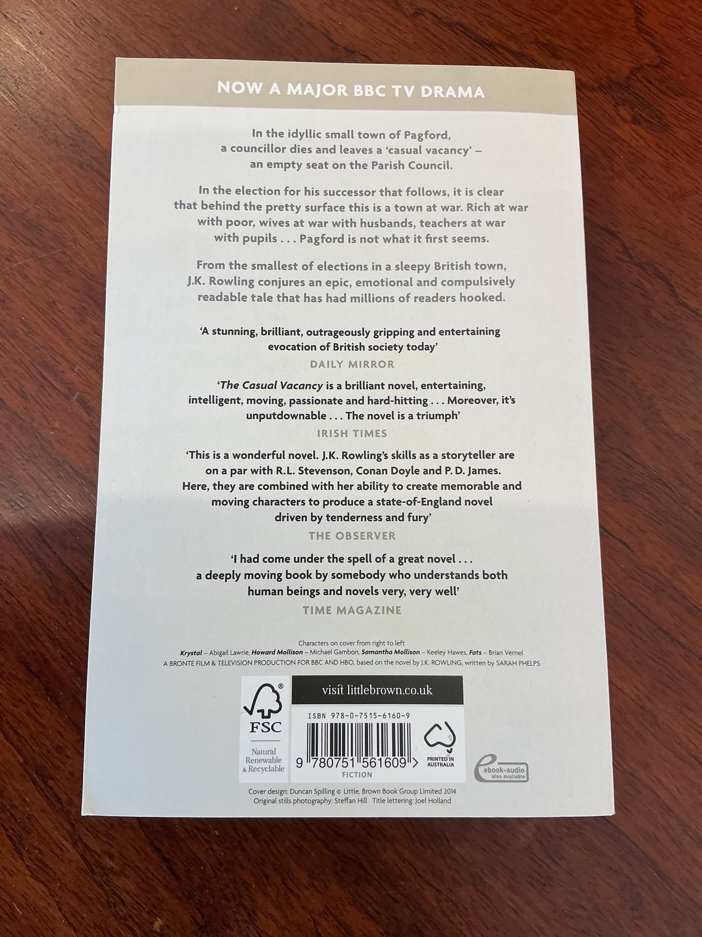 Casual vacancy. J. K. Rowling. 2015.