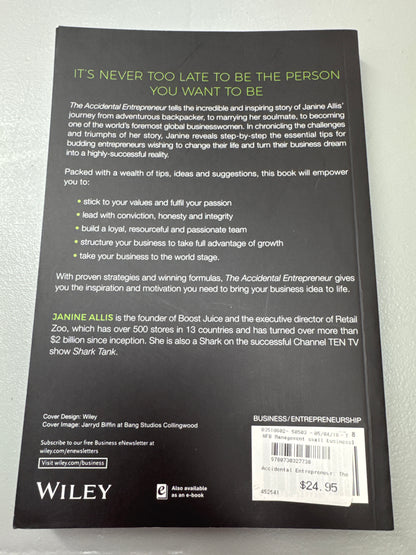 The Accidental Entrepreneur. Janine Allis. 2016.