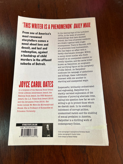 Babysitter. Joyce Carol Oates. 2022.