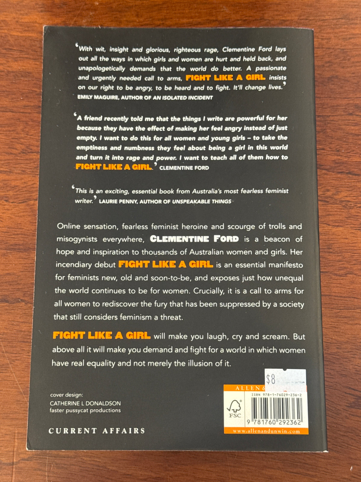 Fight like a girl. Clementine Ford. 2016.