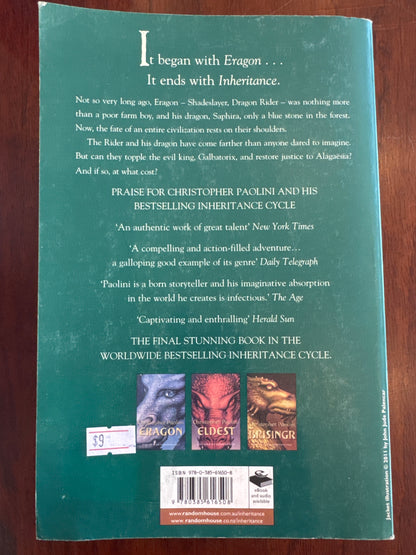 Inheritance. Christopher Paolini.