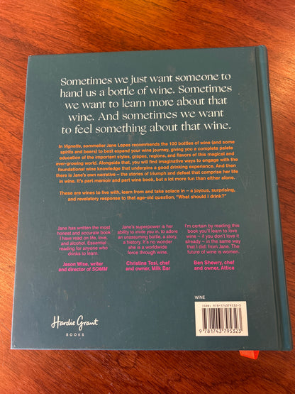 Vignette: stories of life & wine in 100 bottles. Jane Lopes. 2019.