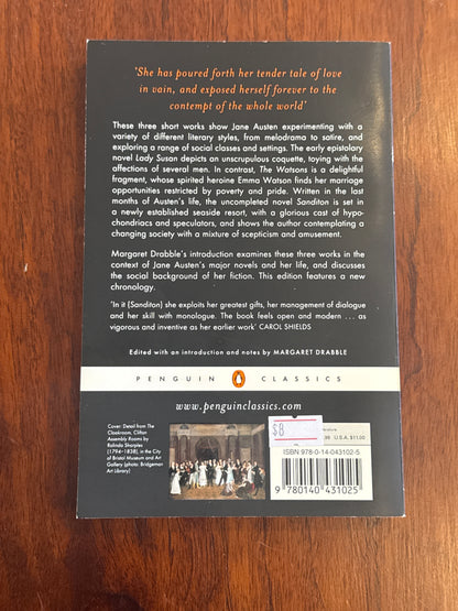 Lady Susan, The Watson and Sanditon. Jane Austen. 2003.