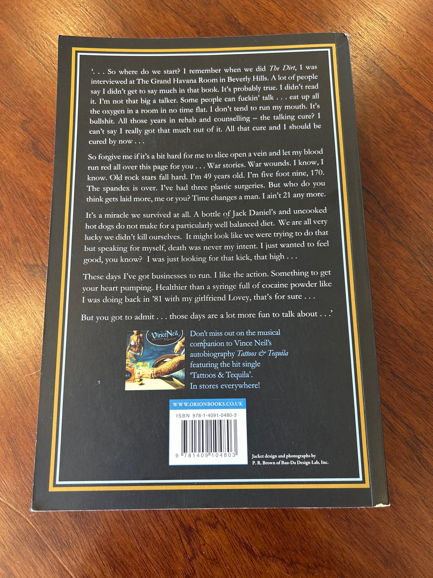 Tattoos & Tequila. Vince Neil. 2011.