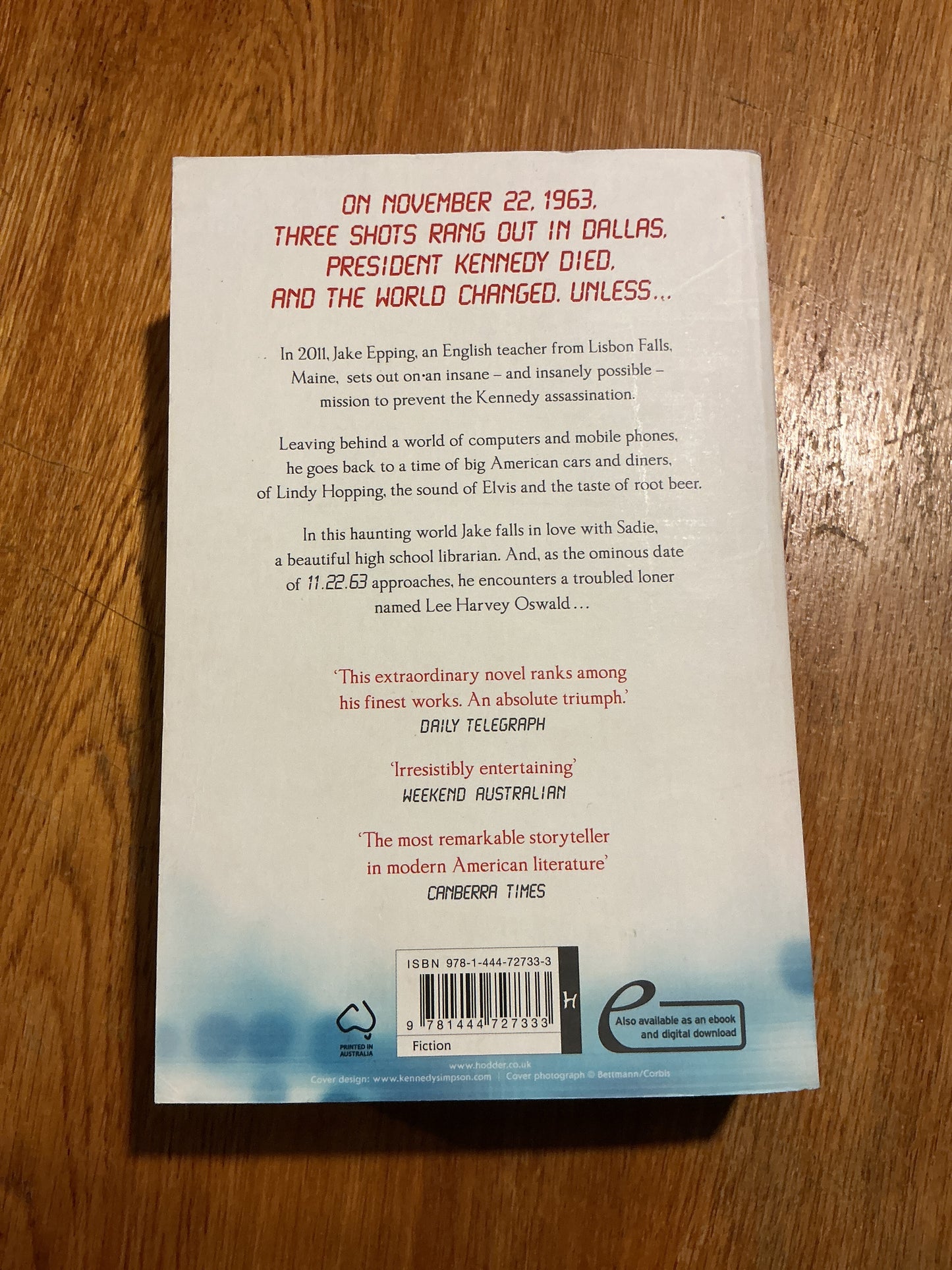 11.22.63. Stephen King. 2012.