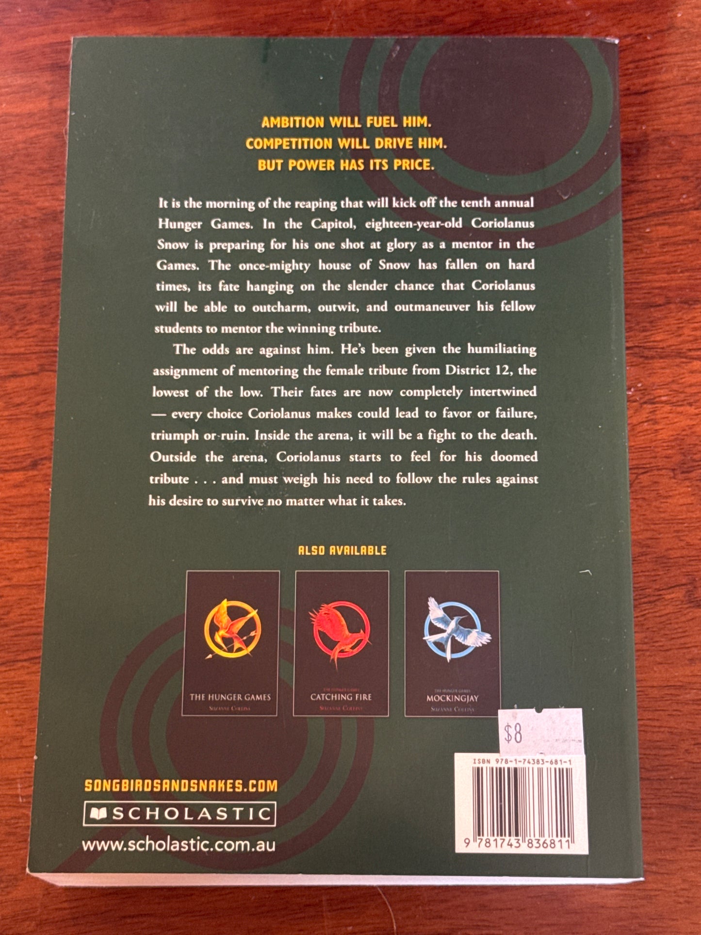 Ballad of songbirds and snakes. Suzanne Collins. 2020.