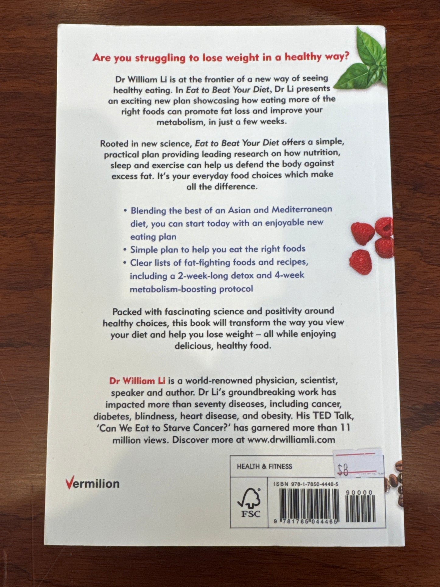 Eat to beat your diet by Dr William Li. 2023.