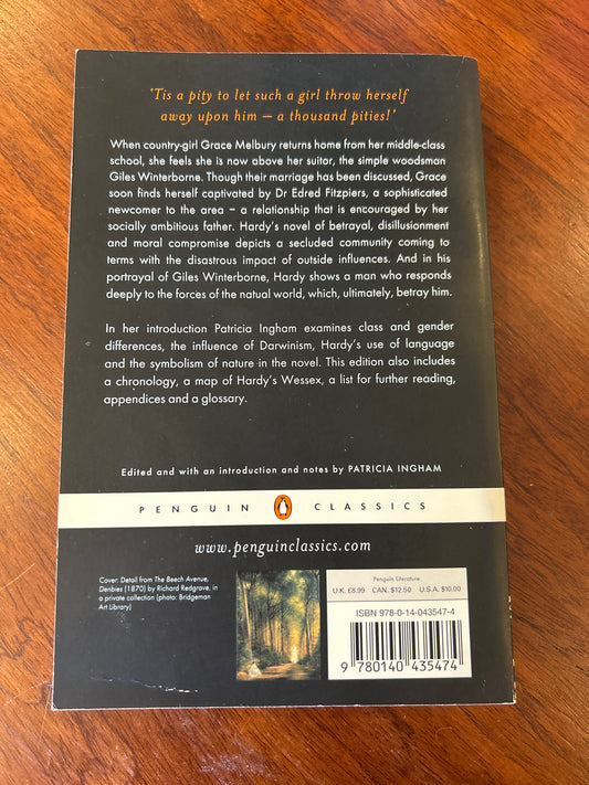Woodlanders. Thomas Hardy. 1998.