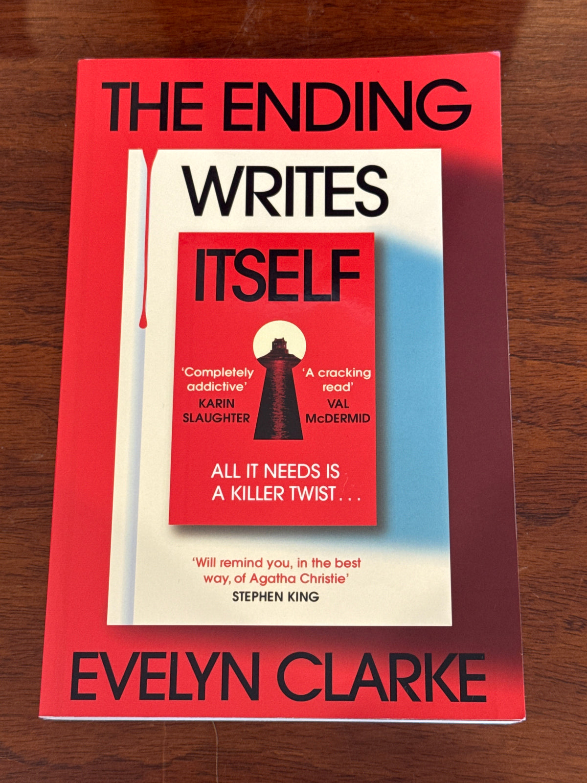 Ending writes itself. Evelyn Clarke. 2026.