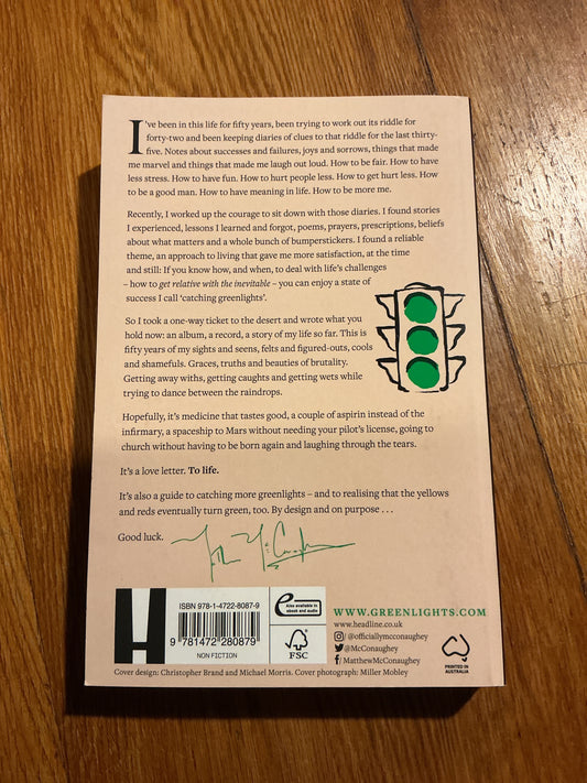 Greenlights. Matthew McConaughey. 2020.