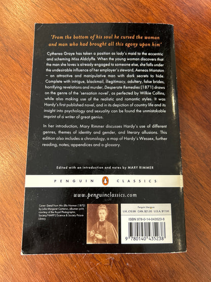 Desperate remedies. Thomas Hardy. 1998.