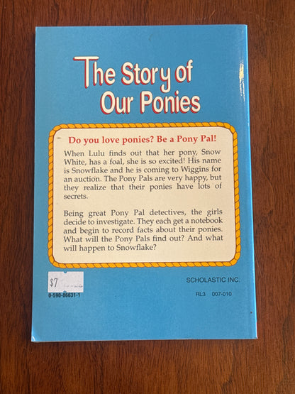 Pony Pals Super Special #2 The Story of Our Ponies. Jeanne Betancourt. 1997.