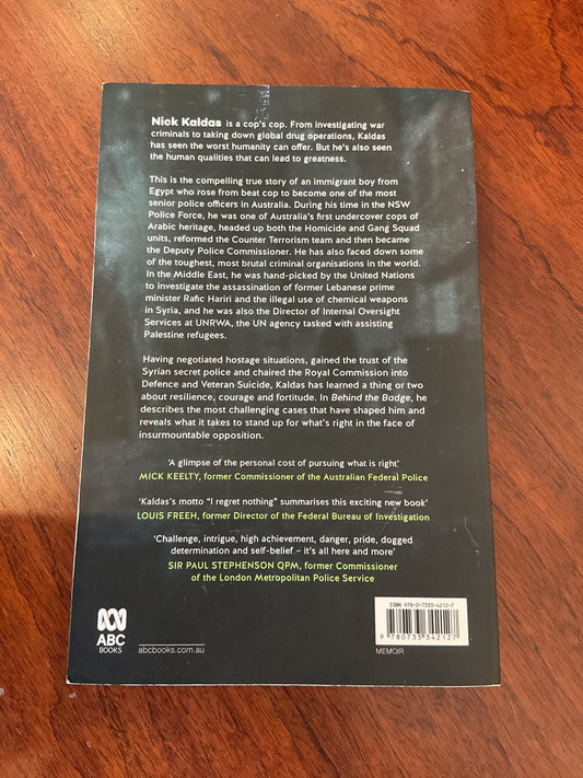 Behind the badge. Nick Kaldas and Roger Joyce. 2025.