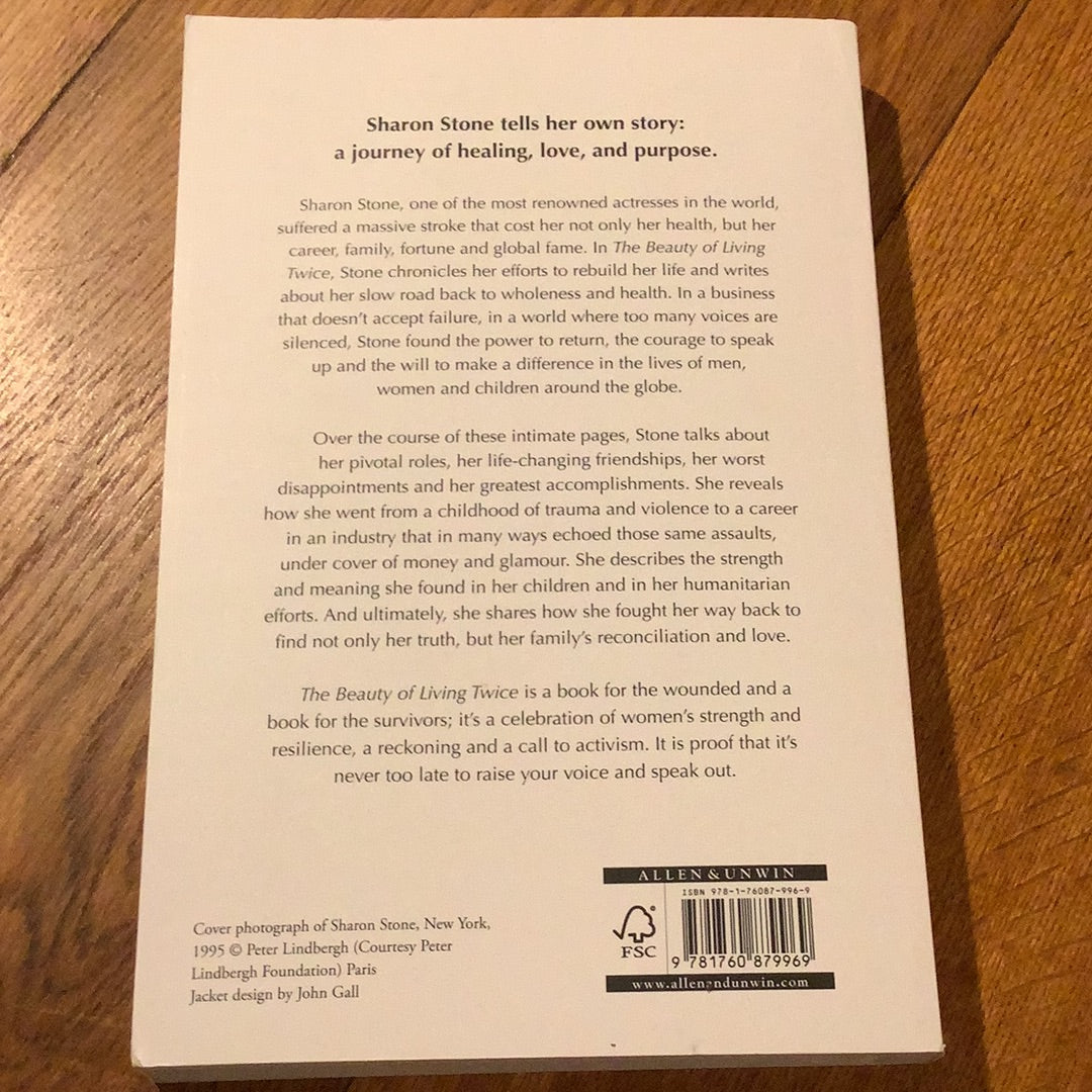 Beauty of living twice. Sharon Stone. 2021.