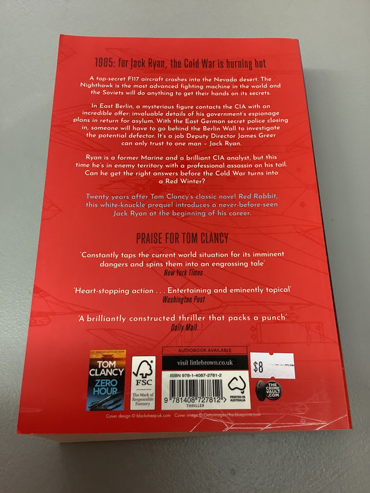 Tom Clancy Red winter. Marc Cameron. 2022.