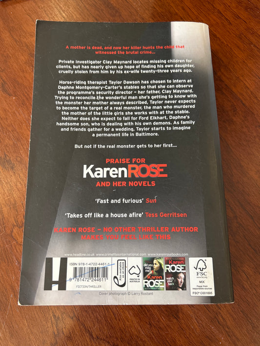 Monster in the closet. Karen Rose. 2017.
